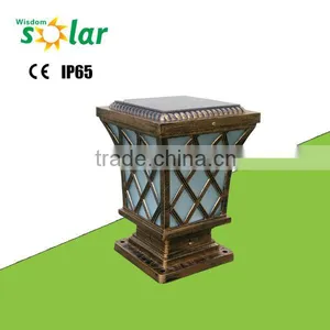 Outdoor Light Post Traditional Outdoor Wall Lighting With 4w Solar Panel Outdoor Pillar Lamp thumbnail-1