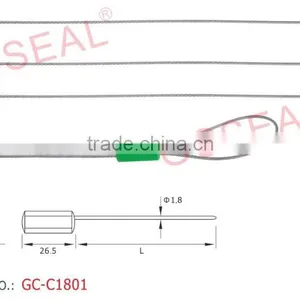 GC-C1801 ABS Plastic and Steel Wire Cabe Seal thumbnail-1