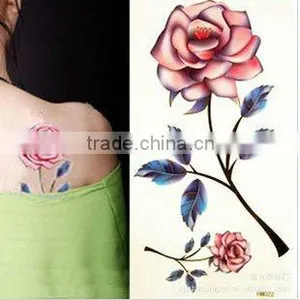 Artificial Flower Body Temporary Tattoo Sticker for Decoration thumbnail-1