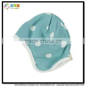 BKD Polka Dots Printed Newborn Beanie for Unisex Newborn Hats thumbnail-1