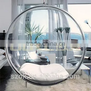 Wholesale Clear Leisure Acrylic Hanging Bubble Chair thumbnail-1