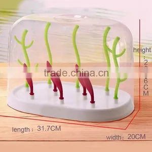 Custom Logo New Fashion Shape Eco-friendly Safe pp Bottle Drying Holder thumbnail-4