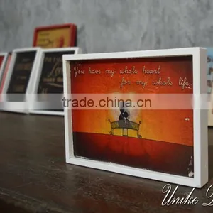 Wooden Vintage Style Sign - Wall Decoration WQ-026 thumbnail-2