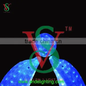 3D Lighted Acrylic Dolphin Outdoor Decorative Led Light for Christmas Garden Decoration thumbnail-3