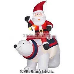 Christmas Santa With Polar Bear thumbnail-1