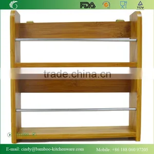 DT009 Fashion Wall Mountain Bamboo Towel Rack/ Wooden Bathroom Towel Rack thumbnail-1