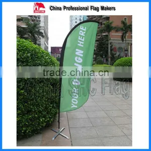 High Quality Custom Cheap Feather Flag Boat Flag Pole Portable Flag Pole Base thumbnail-1