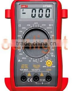 Palm Size Digital Multimeter, AC/DC/Resistance UT30D thumbnail-1