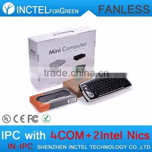 Embeded Fanless Desktop Computers Intel Celeron C1037U 1.8G Auto Boot USB3.0 Dual Gigabit Lan 4 COM 4G RAM 64G SSD 640G HDD thumbnail-6