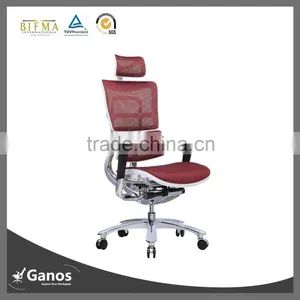 High Back Mesh Office Chair With Alloy Base thumbnail-1