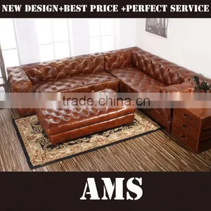Antique Chesterfield Sofa Set thumbnail-1