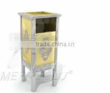 New Style Commercial Stainless Steel Litter Bin thumbnail-1