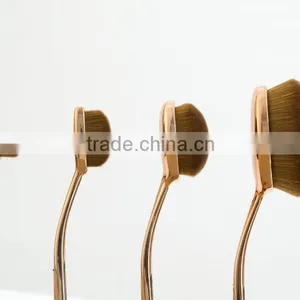 Super Quality Pro4 Makeup Brushes Toothbrush Oval Makeup Brush Foundation Powder Kit Golf Shape Pipe Makeup Brushes Set 4pcs/set thumbnail-6