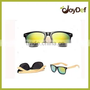 The Unique Design Luxury OEM Vintage Eco-friendly PC Bamboo Polarized Sunglasses thumbnail-1