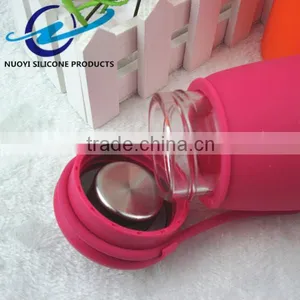 Long Hollow Out Tether Silicone Cup Sleeve of Food Grade thumbnail-2