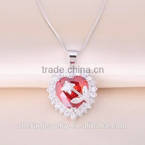 High Quality Romantic Love Word Pendant Thailand Jewelry 925 Silver for Girlfriend Valentine thumbnail-1