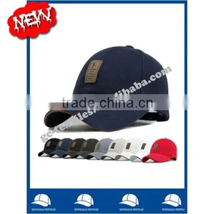 Sandwich Cotton Twill Fabric With Embossed Brown Rubber Badge Logo on Front and Hook and Loop Back Sports Baseball Caps thumbnail-1