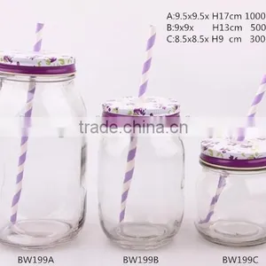 Glass Jar With Lid thumbnail-3
