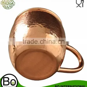 100% Pure Copper Moscow Mules Barrel Hammered Mug thumbnail-4