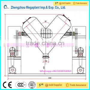 Full Stainless Steel Dry Face Powder Mixer With Automatic Vacuum Feeding Device thumbnail-5