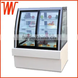 Luxury Free Standing Front&back-door Cake Display Showcase thumbnail-1