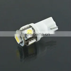 10 x T10 168 194 501 W5W 5 SMD 5050 LED Car Side Wedge Light Bulb Lamp 12V White thumbnail-1