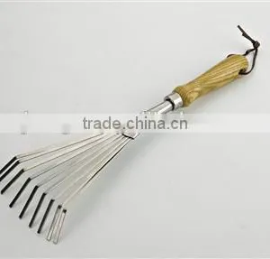 ISO9001 611421 15-3/4" Stainless Steel Hand Rake thumbnail-1