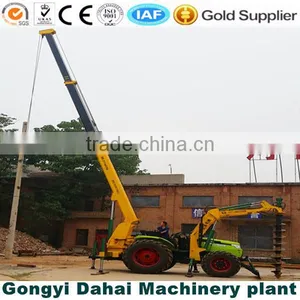 New Type Tractor Cranes With Drill Well Working in Kenya thumbnail-3