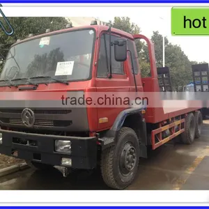 Dongfeng 4*2 Flat Bed Truck,excavator Transportation Truck,side Loading Truck thumbnail-1