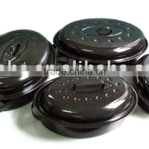 Black Enaml Roaster thumbnail-1