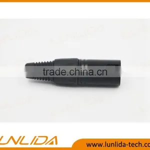 5 Golden Pins Male XLR Connector for Enail-Black thumbnail-1