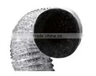 Hydroponics Diameter 4" 6" 8" 10" 12" 25ft Standard Double Layers Aluminium Flexible Air Vent Ducting Pipe With Black Inside thumbnail-1