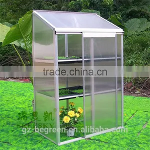 Plastic Aluminum Indoor Decorative Glass Mini Greenhouse thumbnail-2