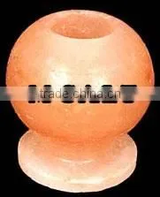 Himalayan Salt Wine Glass Tea Light Candle Holder thumbnail-1