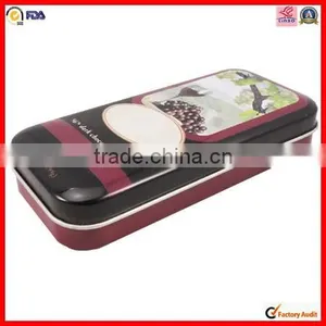 Rectangle Chocolate Flocking Gift Tin Box thumbnail-3