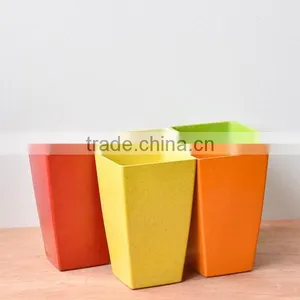 Small Rectangular Plant Fiber Biodegradable Plastic Pots for Plants thumbnail-2