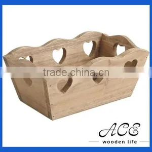 Wooden Storage Boxes Fruit Tray Vintage Look Box Table Storage Box thumbnail-1