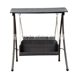2016 Rattan Swing Chair Garden Patio Swinging Hammock Bench Seat Bed Lounger 3 Seater thumbnail-6