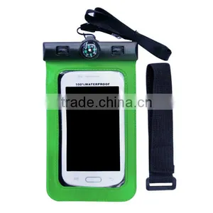 Hot Selling PVC Summer Swimming Mobile Phone Waterproof Bag, Universal Compass Waterproof Pouch For Smartphone 5.8" thumbnail-1