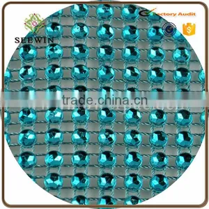 2016 Sparkle Rhinestone Diamond Mesh Wrap for Wedding Decoration thumbnail-3