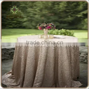 Elegant Wedding 100% Polyester Sequin Table Cloth Chevron Sequin Table Overlay thumbnail-1