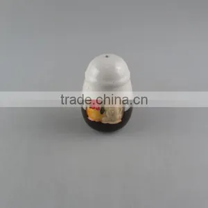 Cheap Wholesale Ceramic Salt and Pepper Shaker Wedding Favors With Plastic Lid thumbnail-1