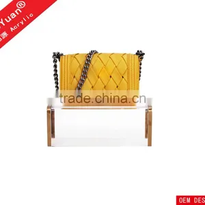 Elegant Transparent Acrylic Shoes Display Stand thumbnail-2