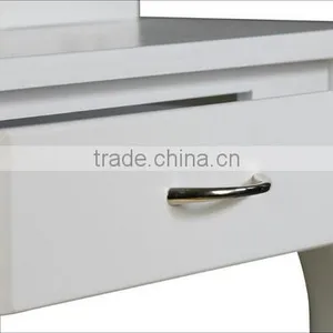 Make Up Table With Bench, Wooden Dressing Table With Mirror and Stool, Bedroom Wooden Furniture thumbnail-6