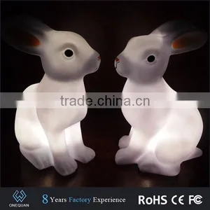 Cute Cartoon Rabbit Multicolor Changing Led Night Light thumbnail-5