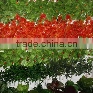 Decorative Plastic Artificial Grape Red Leaves thumbnail-1