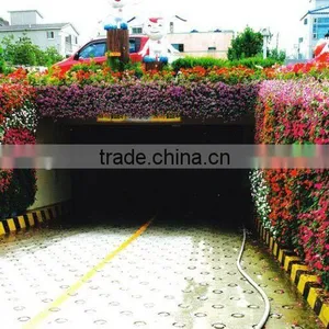 Home and Outdoor Decoration Synthetic Cheap Hanging Artificial Plastic Vertical Green Grass Flower Texture Wall E08 04S06 thumbnail-2