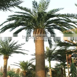 2017 Hot Sale Outdoor Decorative Artificial Plastic Palm Tree uv Anti thumbnail-1