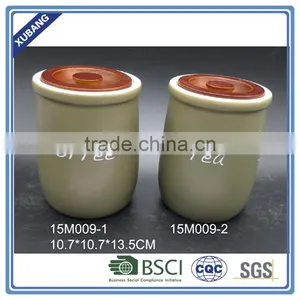 Round Shape Hermetic Porcelain Jar Coffee Jar Tea Jar thumbnail-1