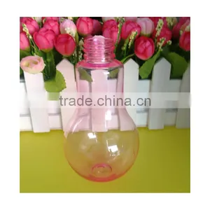 Empty Transparent Plastic Light Bulb PET Plastic Light Bulb Shape Bottle thumbnail-3